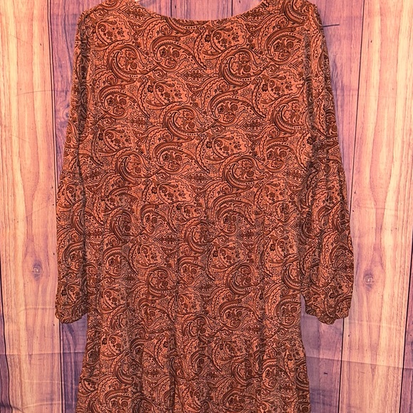 Lucky Brand Terracotta V-Neck Dress - Picture 5 of 7